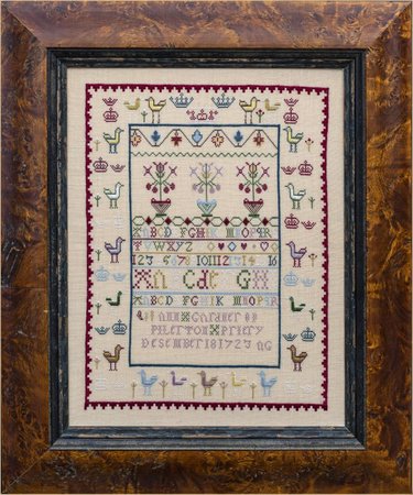 Ann Gardner 1723 - Hands Across the Sea Samplers