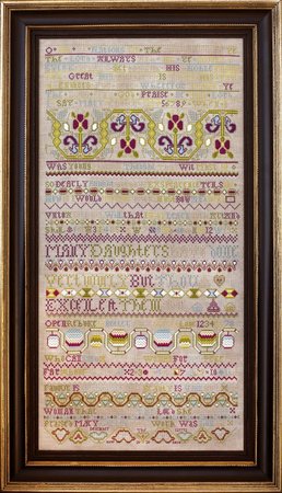 Mary Carter 1712 ~ the 2020 Queen of the May - Hands Across the Sea Samplers