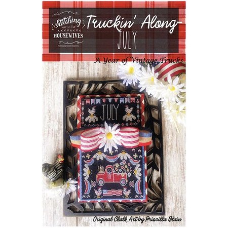 Truckin' Along - July - Stitching with the Housewives