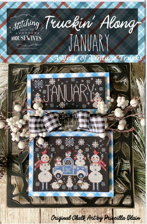 Truckin' Along - January - Stitching with the Housewives