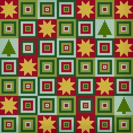 Sterne überm Weihnachtswald - Historische Stickmuster
