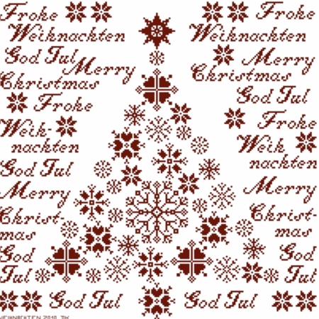 Frohe Weihnachten 2 - Historische Stickmuster