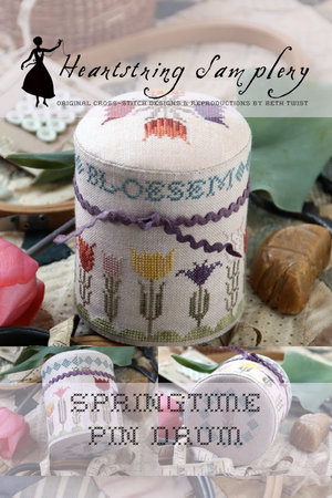 Springtime Pin Drum- Heartstring Samplery Needlework