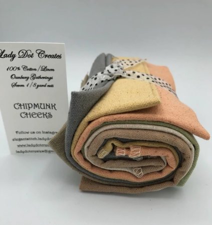 Osnaburg Chipmunk Cheeks - Lady Dot.