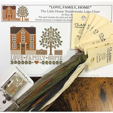 Love, Family, Home semikit - Little House Needleworks