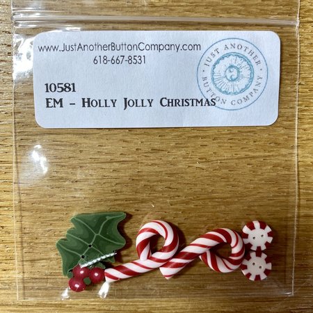HOLLY JOLLY CHRISTMAS buttonset - Erica Michaels