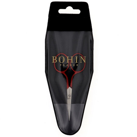 Borduur schaar - RED (Soft Touch) 9 cm, BOHIN