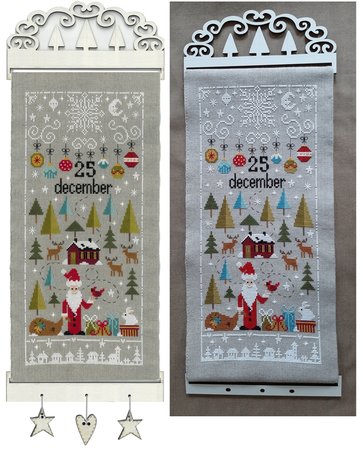 Houten Hanger Advent Wit
