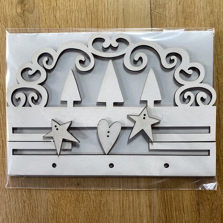 Houten Hanger Advent Wit
