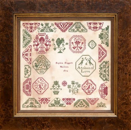 Sophia Doggett 1802 - Hands Across the Sea Samplers