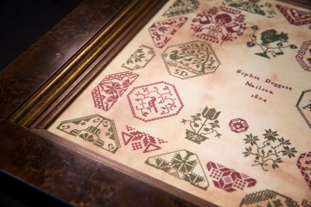 Sophia Doggett 1802 - Hands Across the Sea Samplers