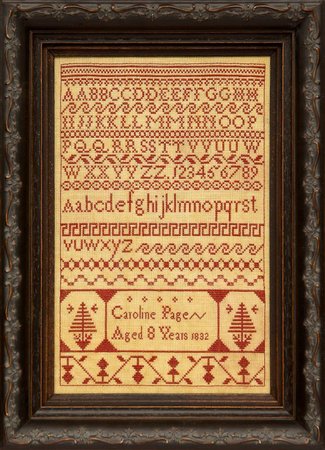 Caroline Page 1832 - Hands Across the Sea Samplers