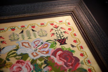 Jane Hopkins 1875 - Hands Across the Sea Samplers