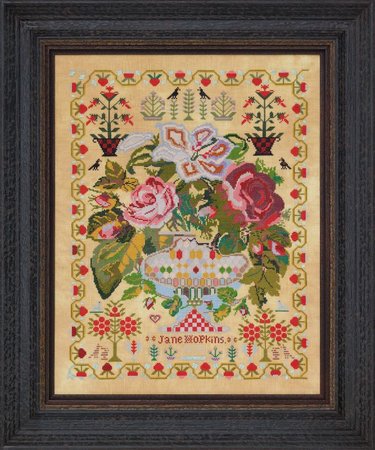 Jane Hopkins 1875 - Hands Across the Sea Samplers
