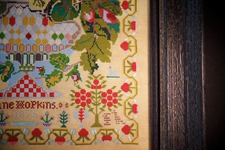 Jane Hopkins 1875 - Hands Across the Sea Samplers