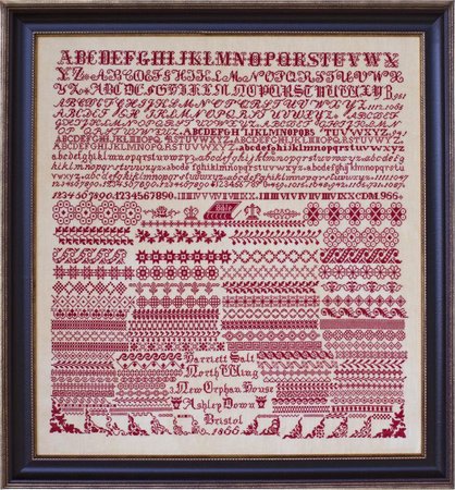 Harriett Salt 1866 - Hands Across the Sea Samplers