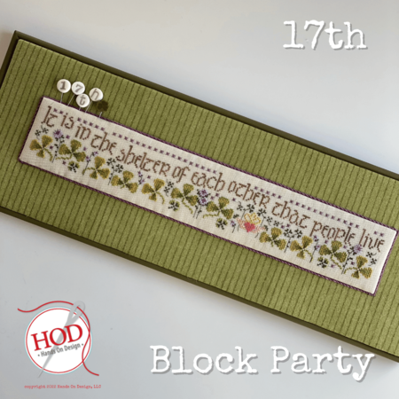 17th Block Party- Hands On Design