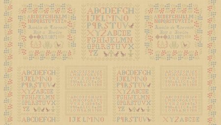 Threads That Bind Garden Party Sampler Rose