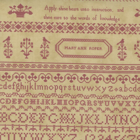 Threads That Bind Sampler Panel Rose 28000-22