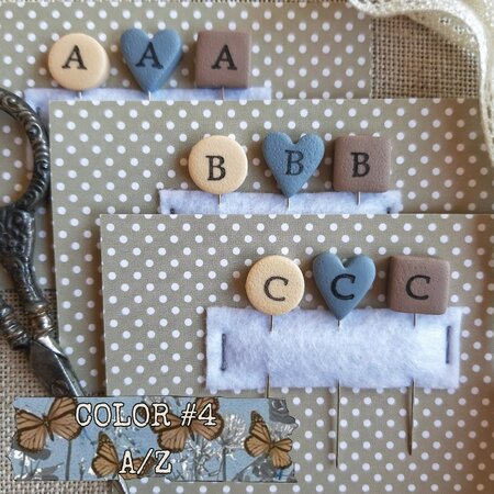 Pins A-Z Colour Option 4 - Puntini Puntini