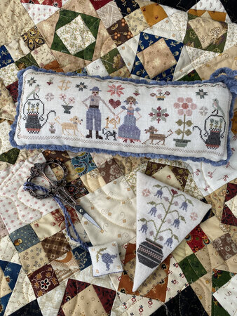 Bluebirds and Bluebells Sampler - Pansy Patch Quilts and Stitchery