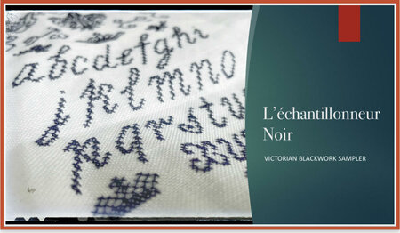 Victorian Blackwork Sampler - The Elegant Thread