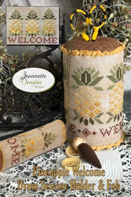 Pineapple Welcome Drums - Jeannette Douglas Designs