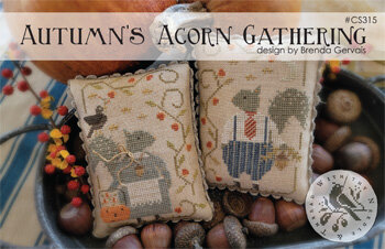 Autumn Acorn Gathering- With Thy Needle and Thread