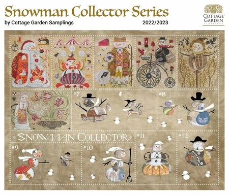 Snowman Collector 6 - The Gardener- Cottage Garden Samplings