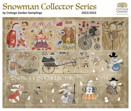 Snowman Collector 7 - The Coachman- Cottage Garden Samplings