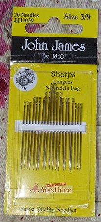 John James Sharps size 3/9