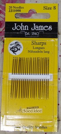 John James Sharps size 8