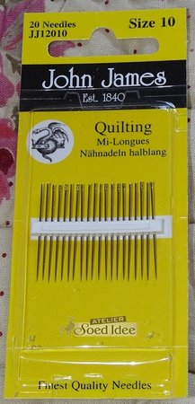 John James Quilting size 10