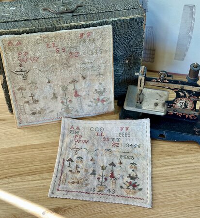 Bird on a Ladder Sampler 1843 – geprint patroon