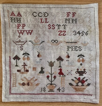 Bird on a Ladder Sampler 1843 – PDF download
