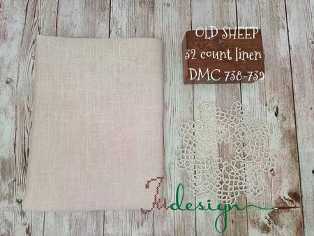 32 ct Old Sheep - xJudesign