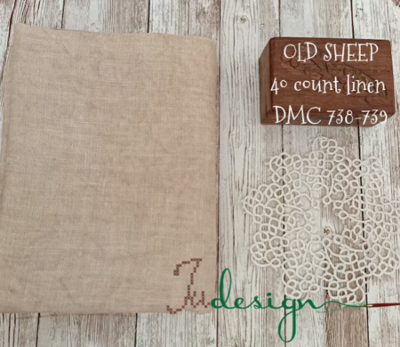 40 ct Old Sheep - xJudesign