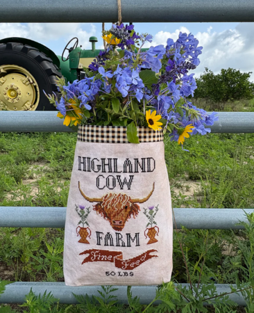 Highland Cow Feed Sack - Carriage House Samplings