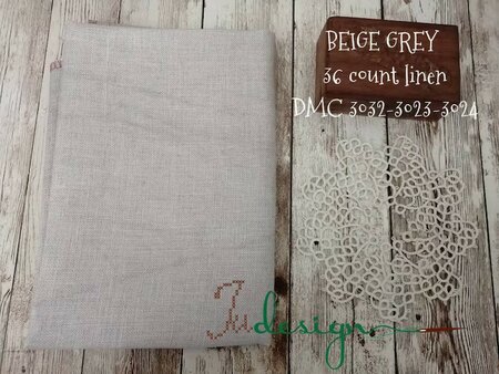 36 ct  Beige Grey - xJudesign
