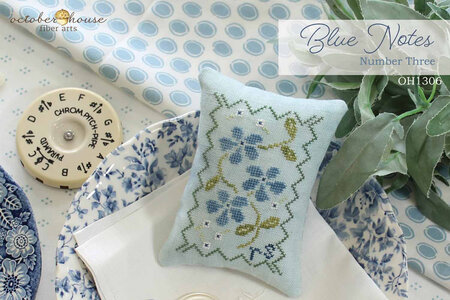 Blue Notes - Number Three- October House Fiber Arts