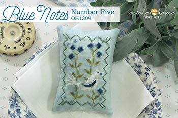 Blue Notes - Number Five- October House Fiber Arts