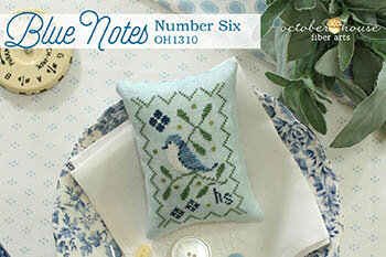 Blue Notes - Number Six- October House Fiber Arts