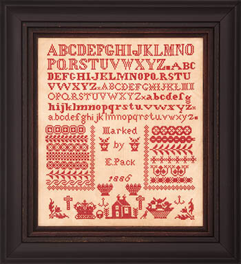 Emma Pack 1886 - Hands Across The Sea Samplers