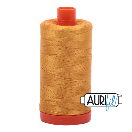 Aurifil Mako 28 2140 Orange Mustard