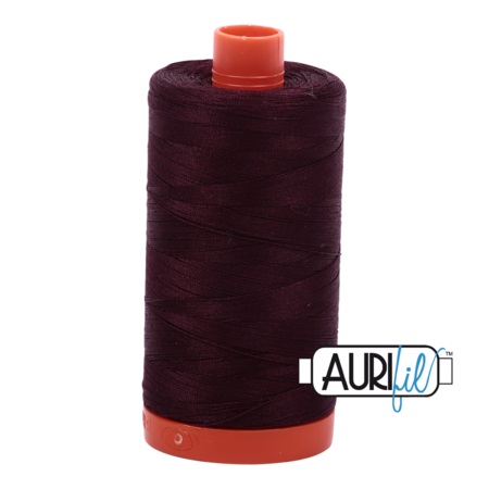 Aurifil Mako 28 2465 Very Dark Brown