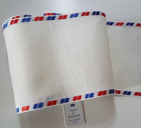 16 cm Antiek wit met Airmail randje