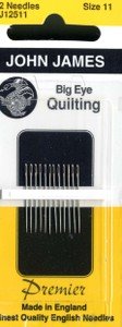 John James Big Eye Quilting size 11