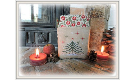 Photophore de Noël - Fleurs de Lin