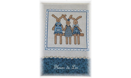 Trois Petits Lapins - Fleurs de Lin