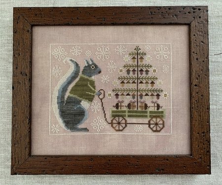 Winter Squirrel- The Blue Flower